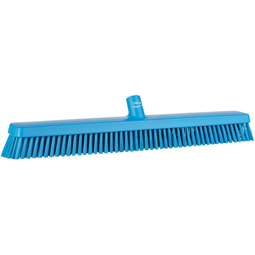 Balai-brosse robuste, Crins Fin/Ferme, 24", Bleu Rideout Tool & Machine Inc.