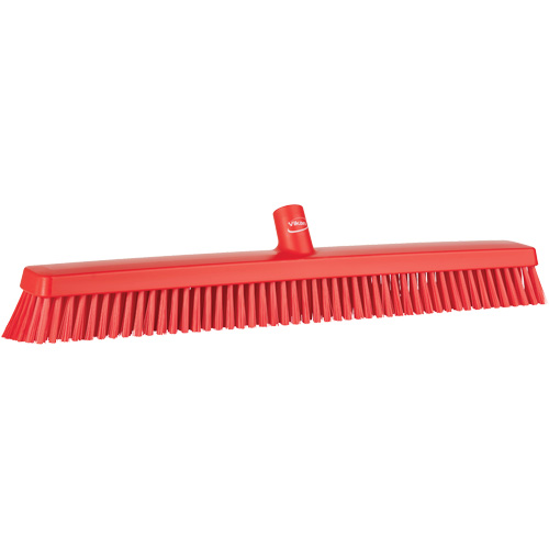 Balai-brosse robuste, Crins Fin/Ferme, 24", Rouge Rideout Tool & Machine Inc.
