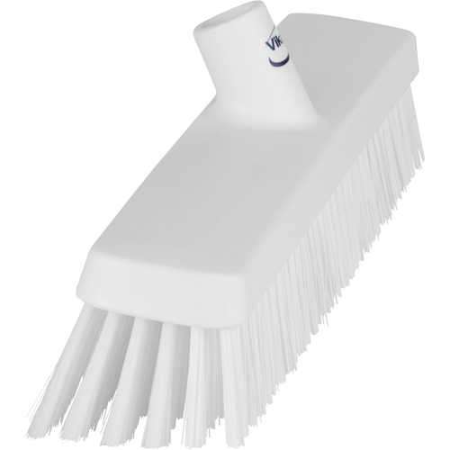 Push Broom Head, Fine/Stiff Bristles, 16-1/2", Polyester/Polypropylene, White Rideout Tool & Machine Inc.