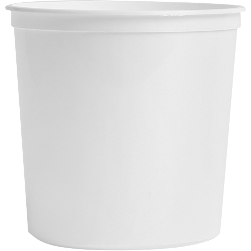 Food Storage Container, Plastic, 2 L Capacity, White Rideout Tool & Machine Inc.