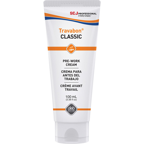 Cr&egrave;me protectrice contre l'huile, la graisse et les adh&eacute;sifs Travabon Classic, Tube, 100 ml Rideout Tool & Machine Inc.