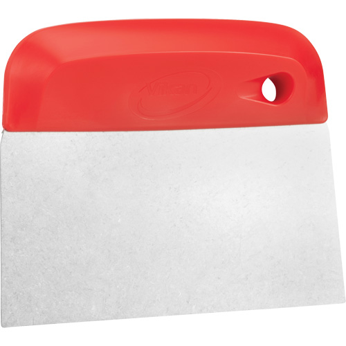 Flexible Stainless Steel Dough Cutter/Scraper, Red, 4-1/2" W x 5-3/4" L Rideout Tool & Machine Inc.