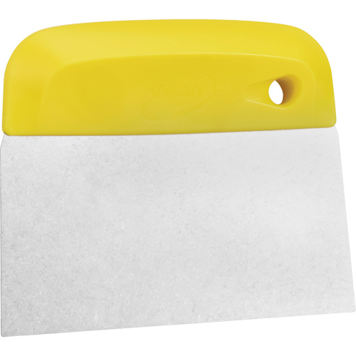 Flexible Stainless Steel Dough Cutter/Scraper, Yellow, 4-1/2" W x 5-3/4" L Rideout Tool & Machine Inc.