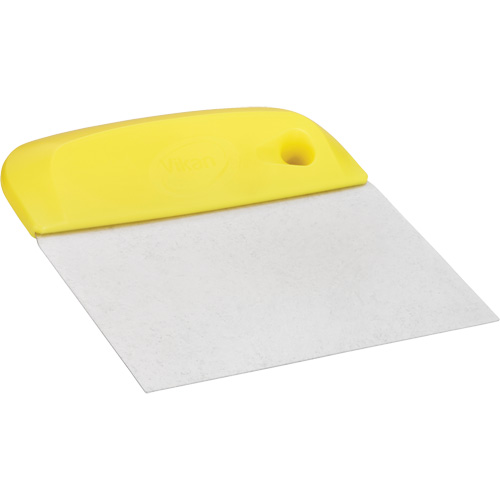 Flexible Stainless Steel Dough Cutter/Scraper, Yellow, 4-1/2" W x 5-3/4" L Rideout Tool & Machine Inc.