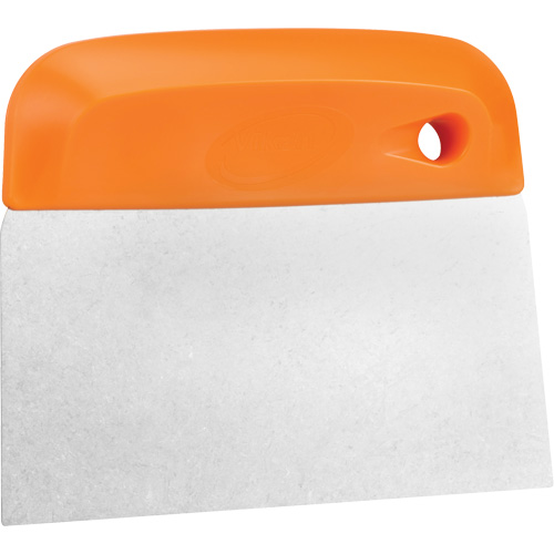 Flexible Stainless Steel Dough Cutter/Scraper, Orange, 4-1/2" W x 5-3/4" L Rideout Tool & Machine Inc.