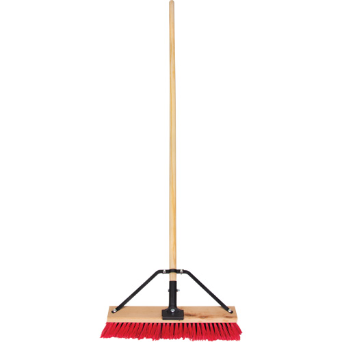 Balai-brosse &agrave; manche renforc&eacute;, 18", Moyen, Soies PVC Rideout Tool & Machine Inc.