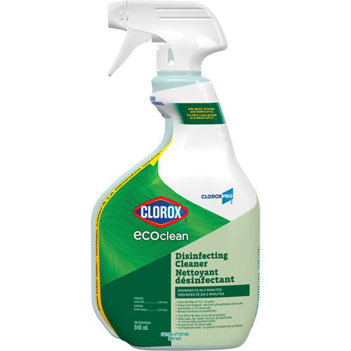 CloroxPro Clorox EcoClean Disinfecting Cleaner, 946 ml, Trigger Bottle Rideout Tool & Machine Inc.