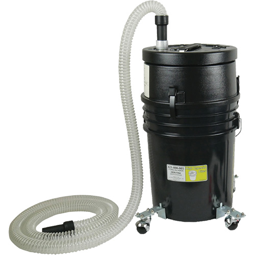High Capacity HEPA Abatement Vacuum, Dry, 5 US Gal. (18.92 Litres) Rideout Tool & Machine Inc.