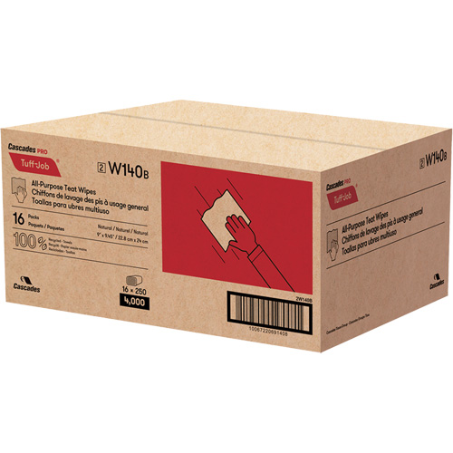 PRO Tuff-Job&reg; Teat Wipes, All-Purpose, 10-1/4" L x 9-1/8" W Rideout Tool & Machine Inc.