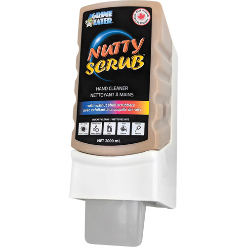 Nettoyant &agrave; mains avec exfoliant en coquille de noyer Nutty Scrub, Pierre ponce, 2000 ml, Cartouche en plastique, Sans parfum Rideout Tool & Machine Inc.
