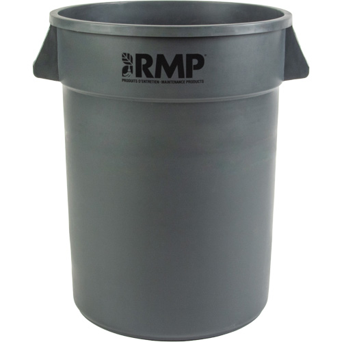 Garbage Bin, Polyethylene, 32 US gal. Rideout Tool & Machine Inc.