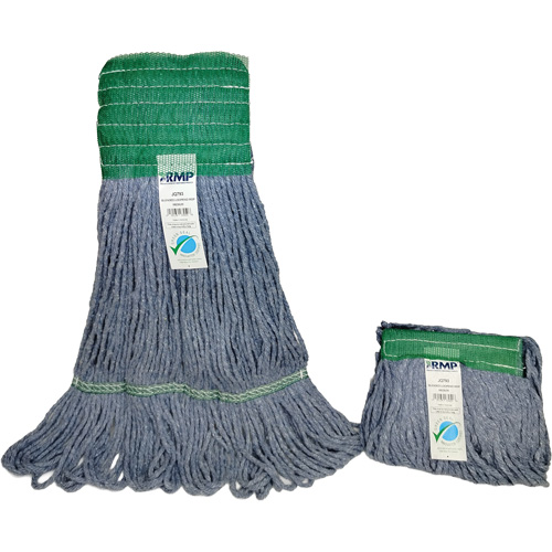 Wide-Band Mop Head, Antimicrobial/Floor Finishing/Specialty, Cotton/Rayon/Synthetic, Loop Style Rideout Tool & Machine Inc.