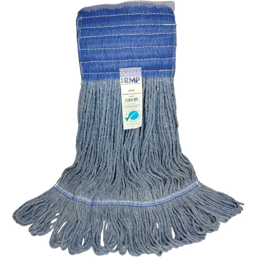 Wide-Band Mop Head, Antimicrobial/Floor Finishing/Specialty, Cotton/Rayon/Synthetic, Loop Style Rideout Tool & Machine Inc.