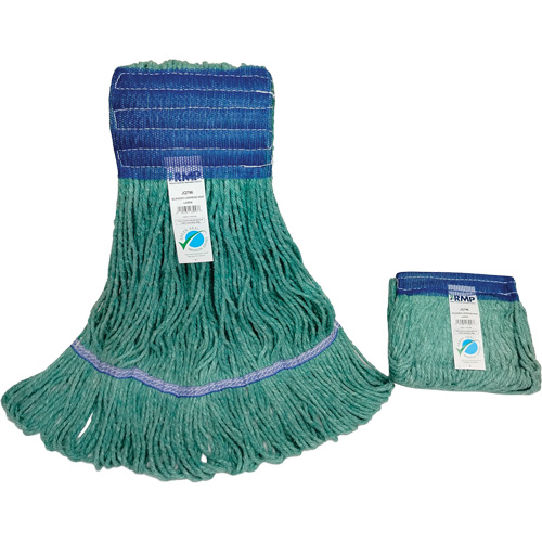 Wide-Band Mop Head, Antimicrobial/Floor Finishing/Specialty, Cotton/Rayon/Synthetic, Loop Style Rideout Tool & Machine Inc.