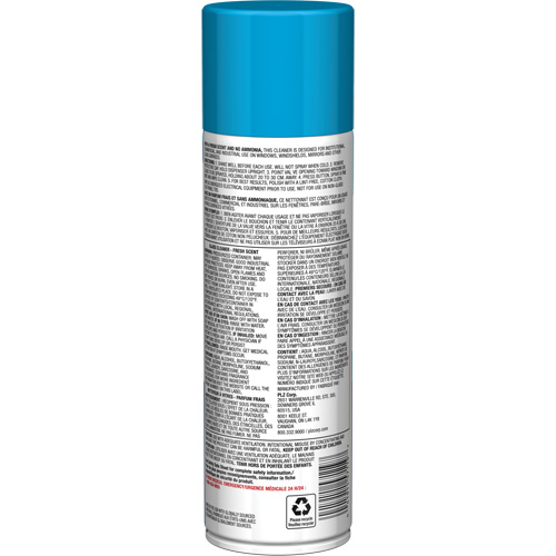 Nettoyant pour vitres Pro Line sans ammoniaque, au parfum frais, 19 oz., Canette a&eacute;rosol Rideout Tool & Machine Inc.