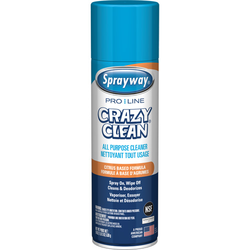 Nettoyant tout usage Pro Line Crazy Clean, 19 oz., Canette a&eacute;rosol Rideout Tool & Machine Inc.