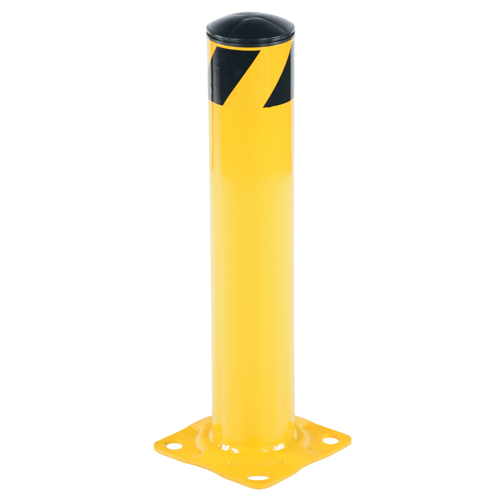 Safety Bollard, Steel, 24" H x 4.5" W, Yellow Rideout Tool & Machine Inc.