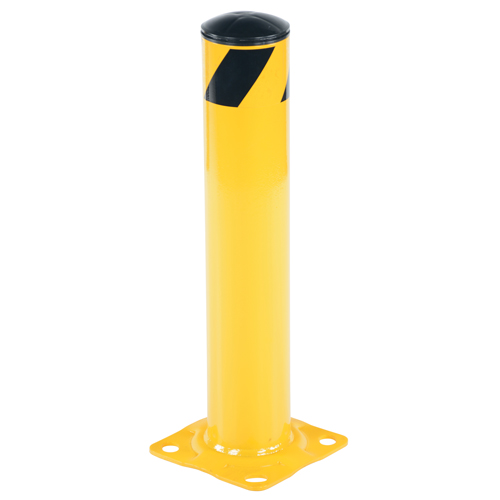 Safety Bollard, Steel, 24" H x 4.5" W, Yellow Rideout Tool & Machine Inc.