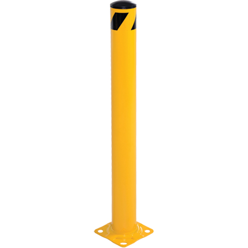 Bollard, Steel, 42" H x 5-1/2" W, Yellow Rideout Tool & Machine Inc.