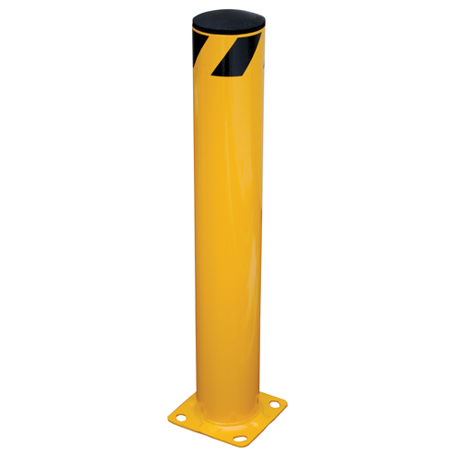 Safety Bollard, Steel, 36" H x 5.5" W, Yellow Rideout Tool & Machine Inc.