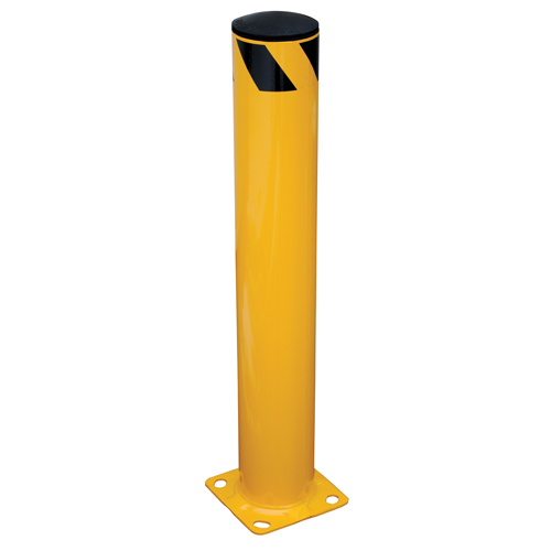 Safety Bollard, Steel, 36" H x 5.5" W, Yellow Rideout Tool & Machine Inc.