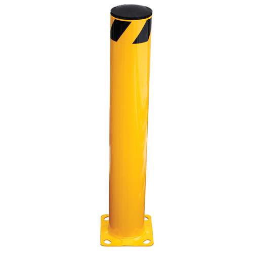 Safety Bollard, Steel, 36" H x 5.5" W, Yellow Rideout Tool & Machine Inc.
