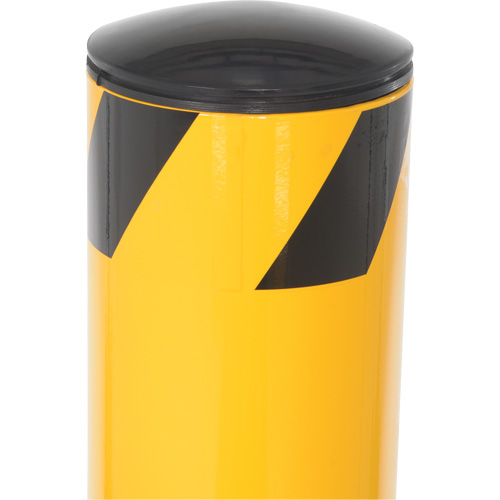 Bollard, Steel, 42" H x 5-1/2" W, Yellow Rideout Tool & Machine Inc.