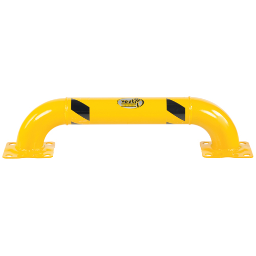 Garde-corps &agrave; profil bas pour rayonnages, 3' la x 0,75' h, Jaune Rideout Tool & Machine Inc.