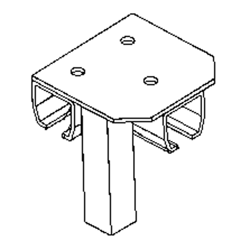 Support de montage au sol pour murs-rideaux Rideout Tool & Machine Inc.