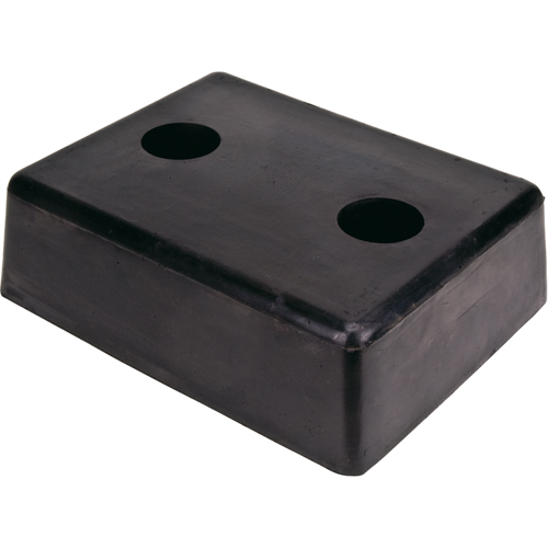 Molded Dock Bumpers, Rubber, 13" W x 4" D x 10" H Rideout Tool & Machine Inc.