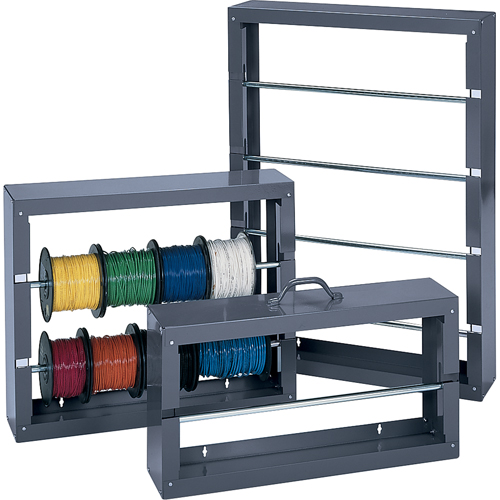 Wire Spool Rack - 2 Rod, Starter, 6" W x 26-1/8" D x 21-1/2" H Rideout Tool & Machine Inc.