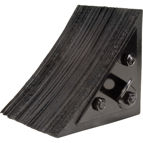 Wheel Chock, 8" x 8" x 8", Black Rideout Tool & Machine Inc.