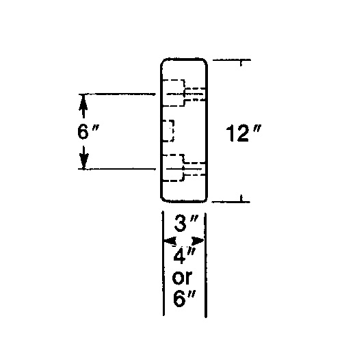 Butoirs de quai en caoutchouc moul&eacute;s, Caoutchouc, 30" la x 4" p x 10" h Rideout Tool & Machine Inc.