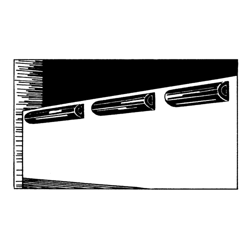 D&eacute;fenses de quai en caoutchouc refoul&eacute;, Caoutchouc, 4-1/2" la x 12" lo x 3-3/4" p Rideout Tool & Machine Inc.