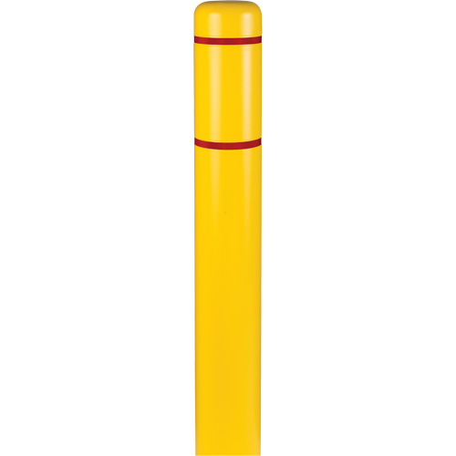 Polyethylene Bollard Covers, 6-5/8" Dia. x 72" L, Yellow Rideout Tool & Machine Inc.