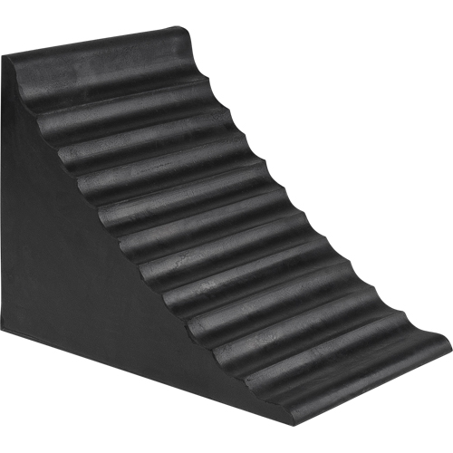 Wheel Chock, 9-7/8" x 7-1/8" x 7-1/2", Black Rideout Tool & Machine Inc.
