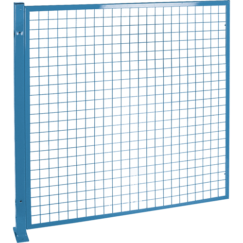 Perimeter Guards - Mesh Style, 4' H x 4' W, Blue Rideout Tool & Machine Inc.