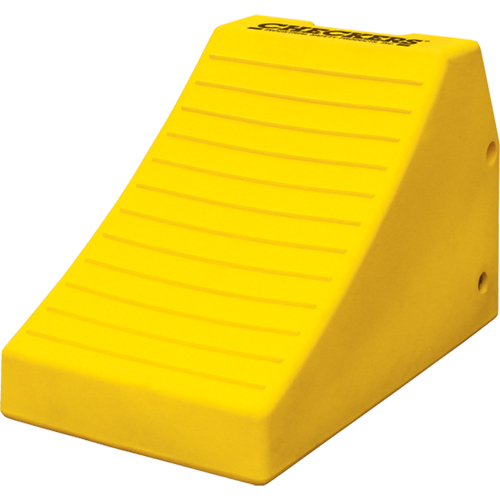 Cales-roue robustes, Polyur&eacute;thane, Jaune s&eacute;curit&eacute;, 14-1/2" la x 24-3/5" p x 16" h Rideout Tool & Machine Inc.
