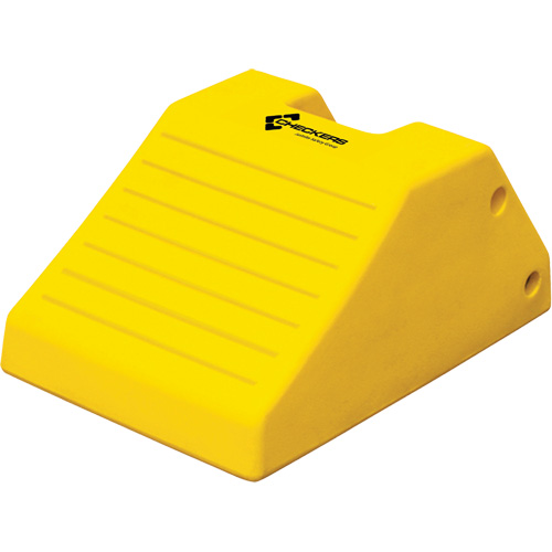 Cales-roue robustes, Polyur&eacute;thane, Jaune s&eacute;curit&eacute;, 14-9/10" la x 21-9/10" p x 10-3/5" h Rideout Tool & Machine Inc.