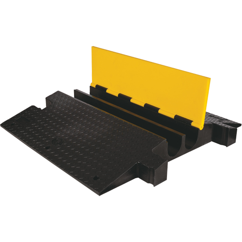 Protecteur de c&acirc;ble &agrave; traverse extr&ecirc;me Yellow Jacket, 2 canaux, 35,75" lo x 42,125" la x 5,125" h Rideout Tool & Machine Inc.