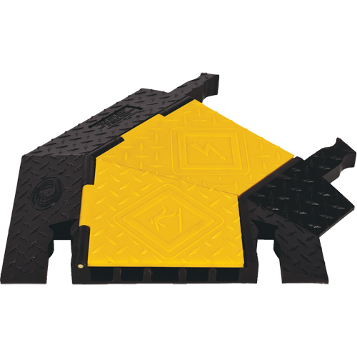 Protecteur de c&acirc;ble robuste &agrave; 5 canaux Yellow Jacket, virage &agrave; droite Rideout Tool & Machine Inc.