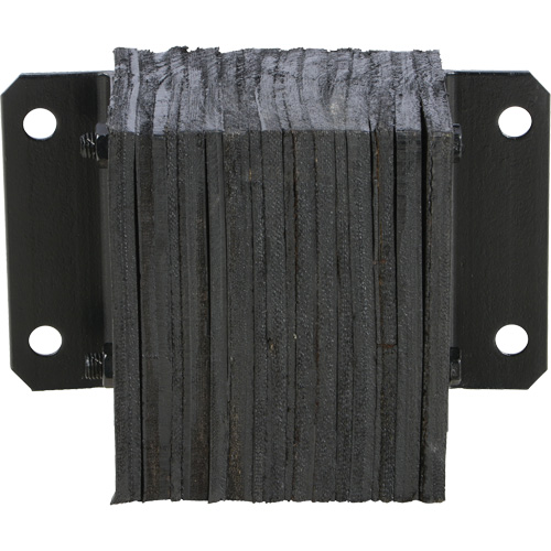 Laminated Dock Bumper, Horizontal, Rubber, 12" W x 6" D x 10" H Rideout Tool & Machine Inc.