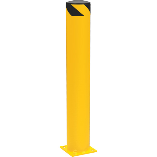 Bornes de s&eacute;curit&eacute; tubulaire, Acier, 42" h x 6-5/8" la, Jaune Rideout Tool & Machine Inc.