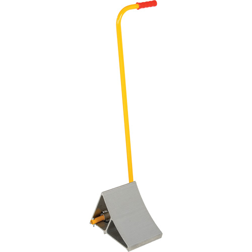 Cale de roues en aluminium avec poign&eacute;e, 7" la x 11-7/8" p x 7-11/16" h Rideout Tool & Machine Inc.
