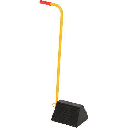Cale de roue avec poign&eacute;e ergonomique, 9-1/4" x 8" x 6", Noir Rideout Tool & Machine Inc.