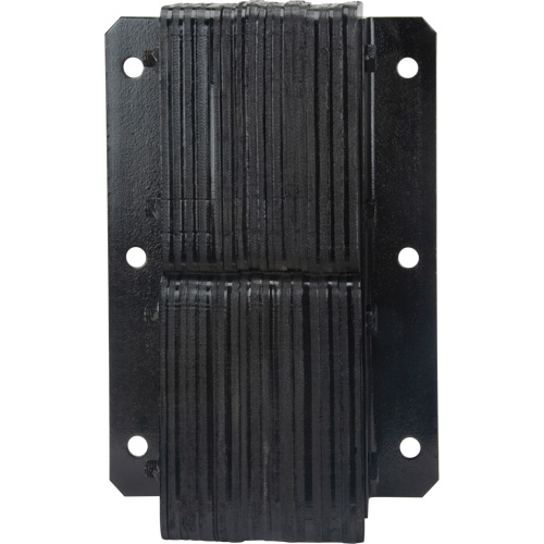 Laminated Dock Bumpers, Vertical, Rubber, 11" W x 4" D x 20" H Rideout Tool & Machine Inc.