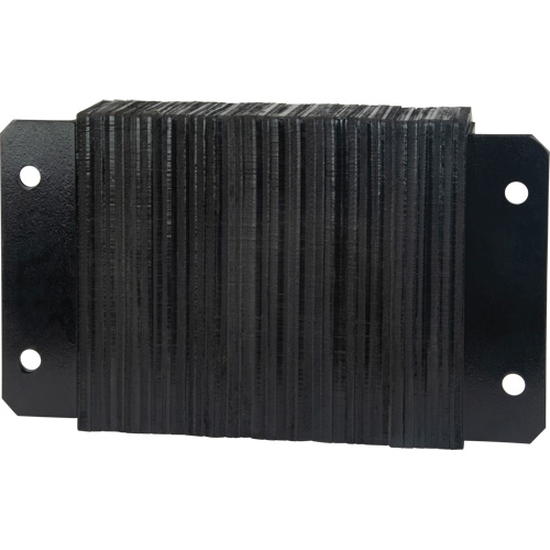 Laminated Dock Bumpers, Horizontal, Rubber, 18" W x 4" D x 12" H Rideout Tool & Machine Inc.