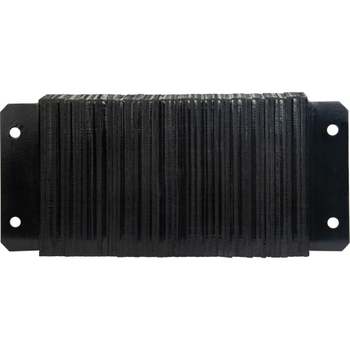 Laminated Dock Bumpers, Horizontal, Rubber, 24" W x 4" D x 12" H Rideout Tool & Machine Inc.