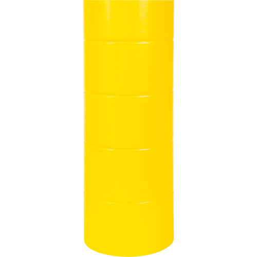 Capuchon en poly&eacute;thyl&egrave;ne pour borne de protection, 6-5/8" dia. x 60" l, Rouge/Jaune Rideout Tool & Machine Inc.