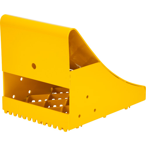 Cales-roue pour la glace, Acier, Jaune, 8-1/16" la x 10-5/8" p x 8-13/16" h Rideout Tool & Machine Inc.